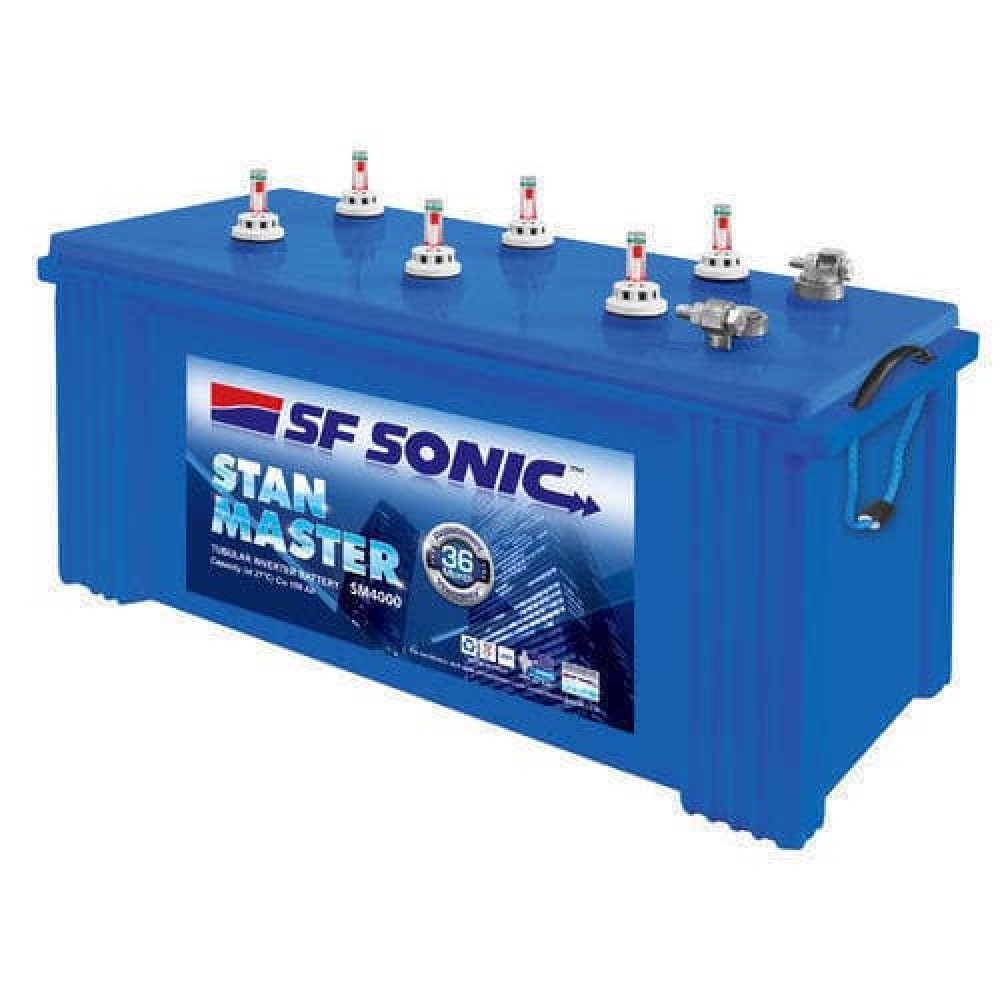 SF Sonic Stan Master 100AH Price, Buy SF Sonic Stan Master -FSM0-SM4000  100AH Tubular Battery Online